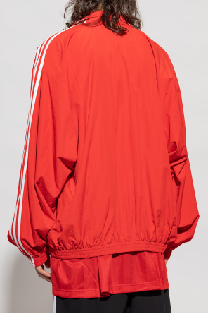 直営店☆BALENCIAGA☆ Gaffer カンガルーポケット フーディ/ Red バレンシアガ 偽物 CAPS DESTROYED フーディー 659403TKVB66295